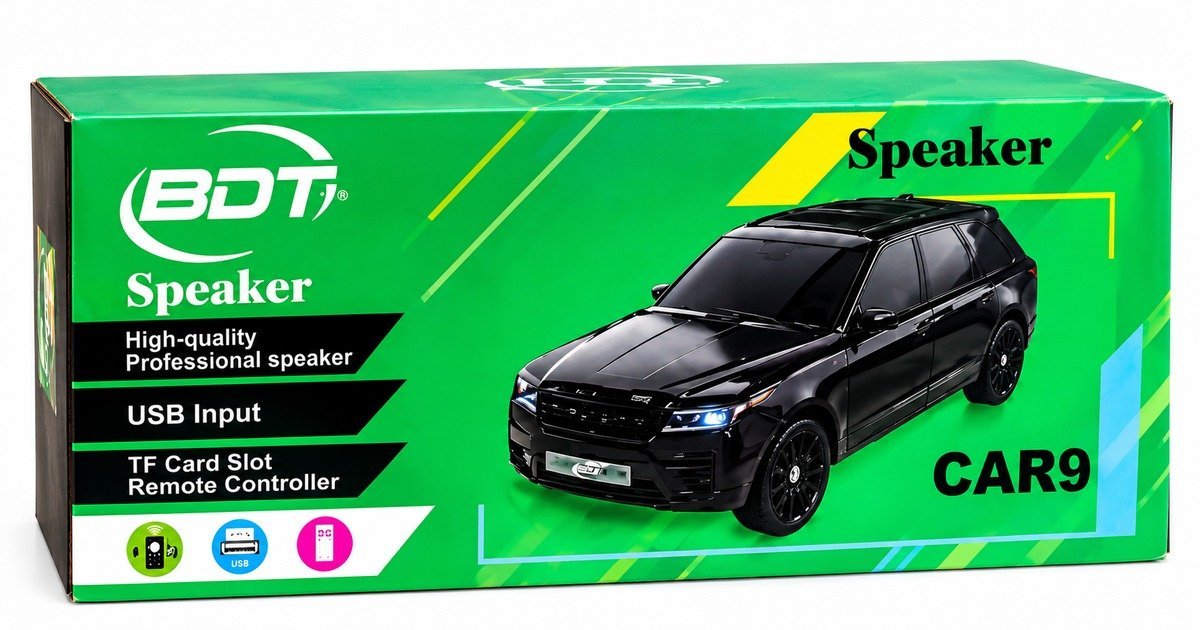 سماعة بلوتوث لاسلكية بتصميم سيارة من بي دي تي BDT CAR-9
