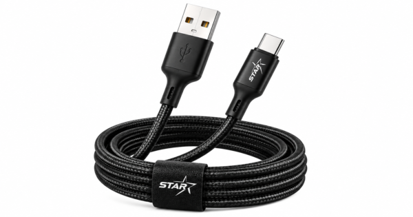 كابل شحن ونقل بيانات سريع USB إلى تايب سي من ستار STAR 3.4A